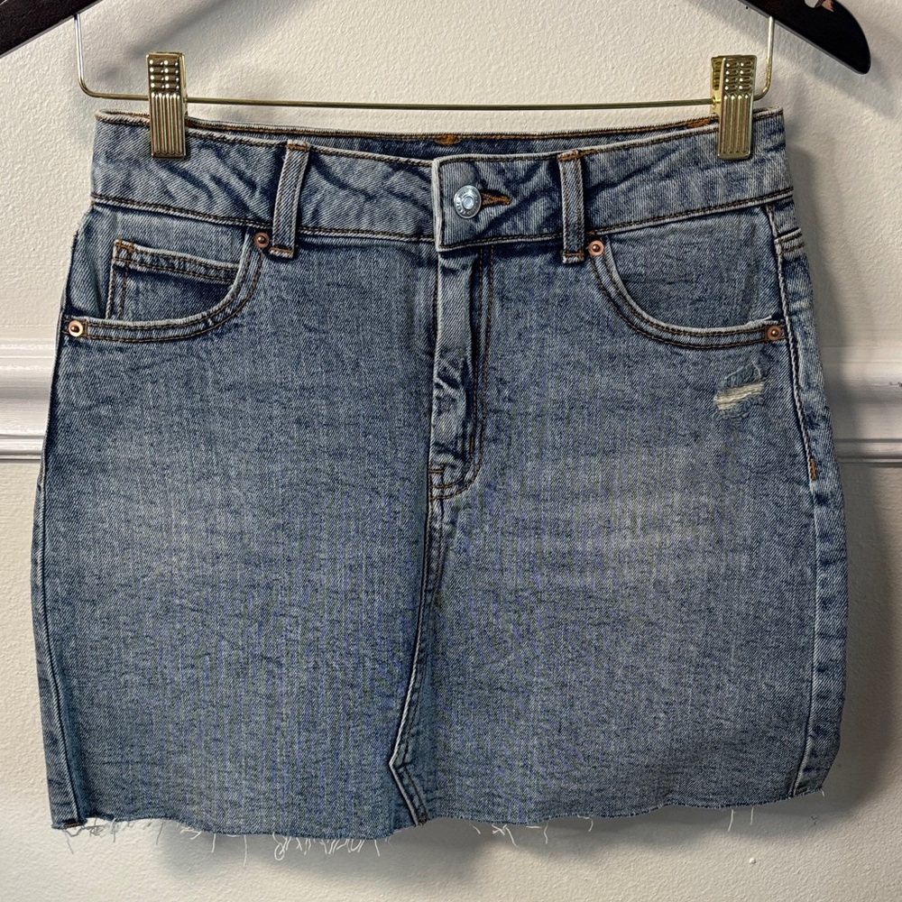 Wild Fable Blue Denim Mini Skirt